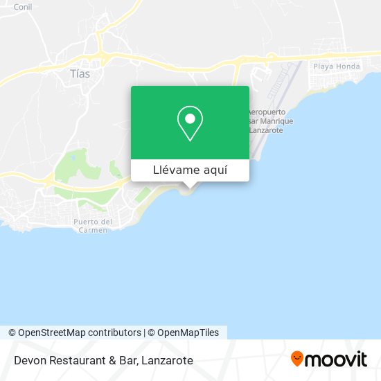 Mapa Devon Restaurant & Bar
