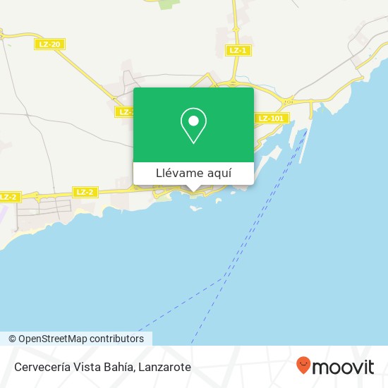 Mapa Cervecería Vista Bahía, Avenida de la Mancomunidad 35500 Arrecife