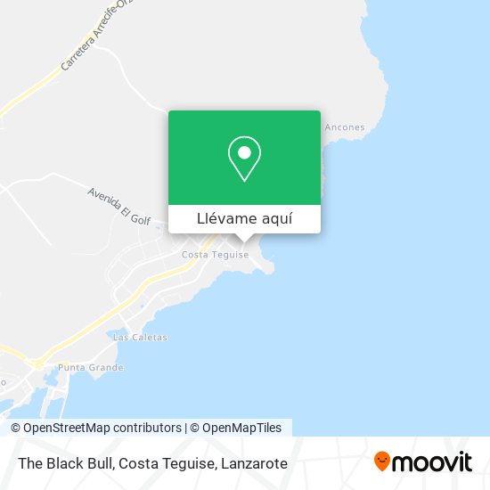 Mapa The Black Bull, Costa Teguise