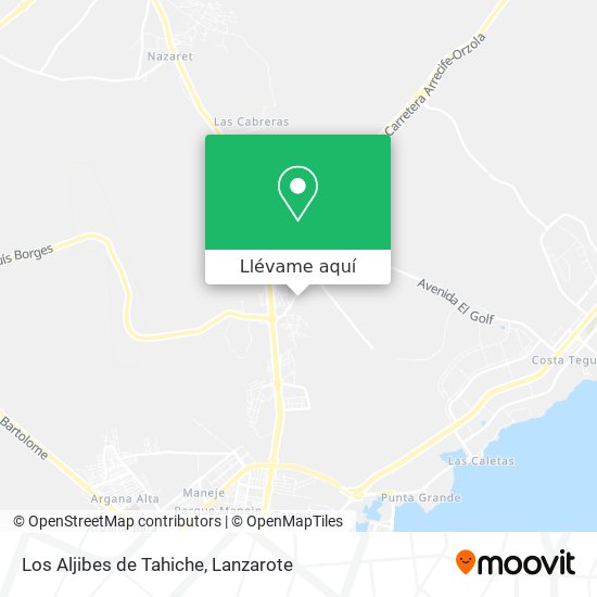Mapa Los Aljibes de Tahiche