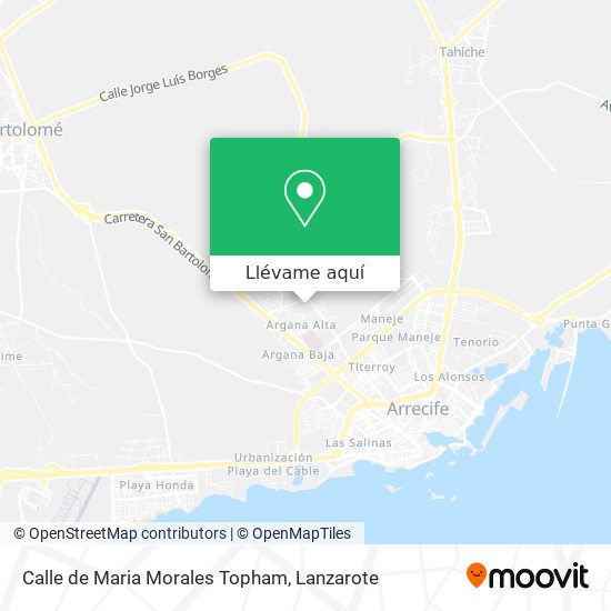 Mapa Calle de Maria Morales Topham