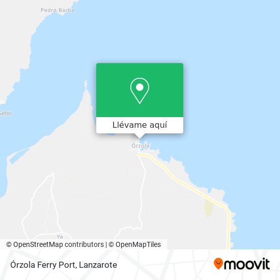 Mapa Órzola Ferry Port