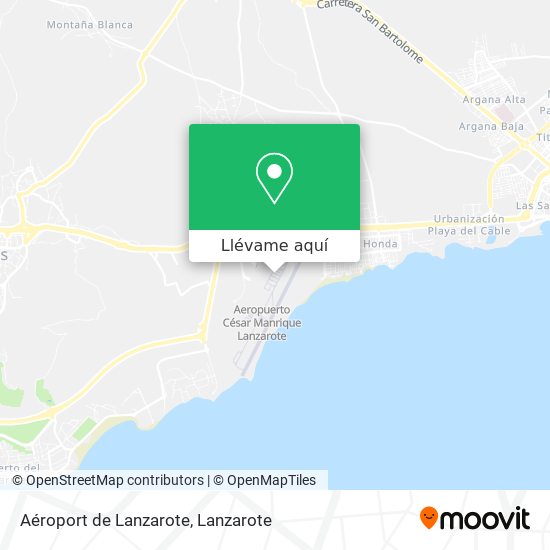 Mapa Aéroport de Lanzarote