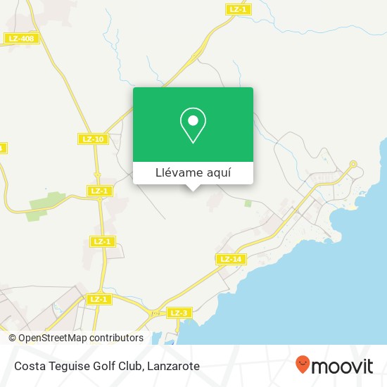 Mapa Costa Teguise Golf Club