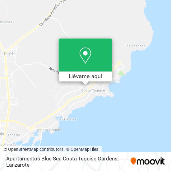 Mapa Apartamentos Blue Sea Costa Teguise Gardens