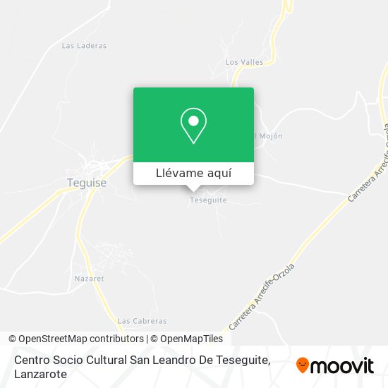 Mapa Centro Socio Cultural San Leandro De Teseguite