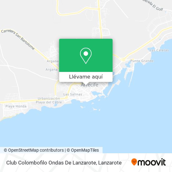 Mapa Club Colombofilo Ondas De Lanzarote