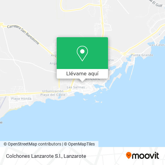 Mapa Colchones Lanzarote S.l.