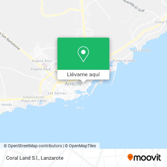 Mapa Coral Land S.l.