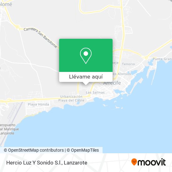 Mapa Hercio Luz Y Sonido S.l.