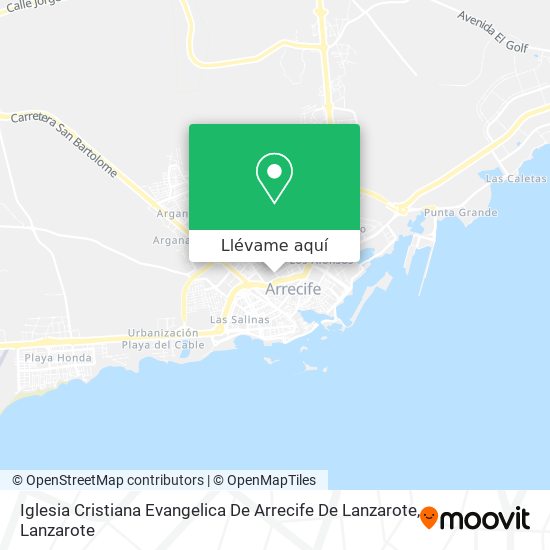 Mapa Iglesia Cristiana Evangelica De Arrecife De Lanzarote