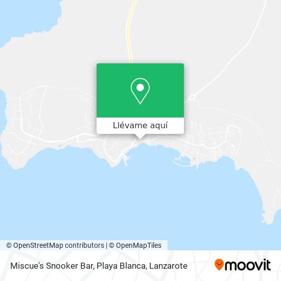 Mapa Miscue's Snooker Bar, Playa Blanca