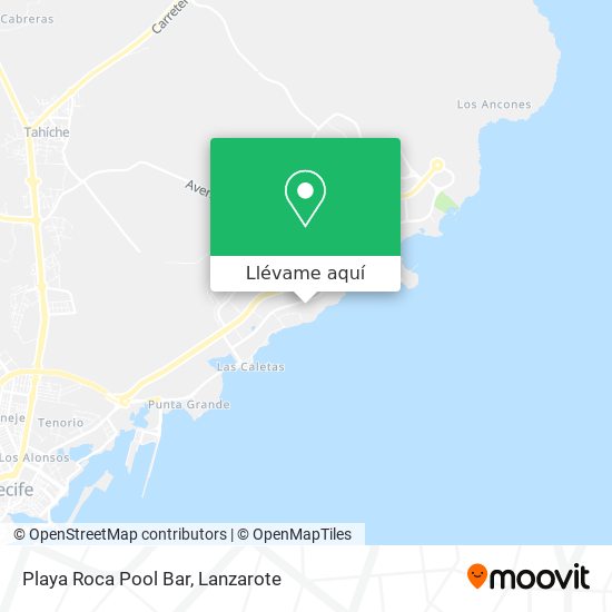 Mapa Playa Roca Pool Bar