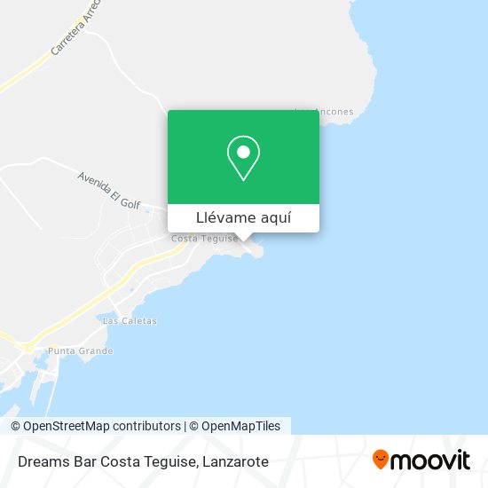 Mapa Dreams Bar Costa Teguise
