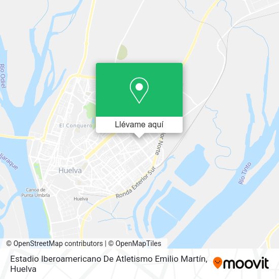 Mapa Estadio Iberoamericano De Atletismo Emilio Martín
