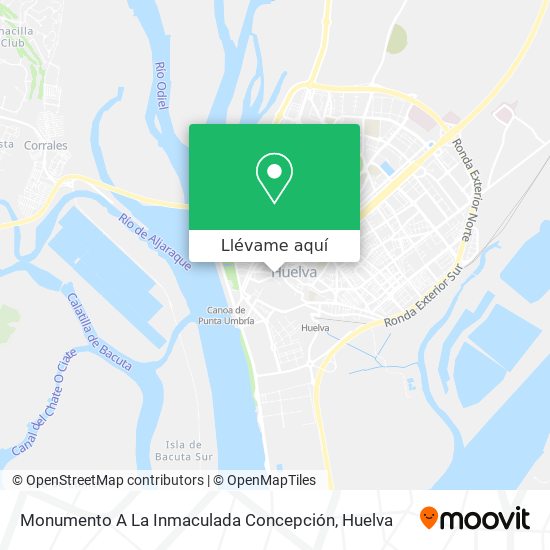 Mapa Monumento A La Inmaculada Concepción