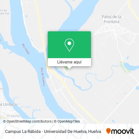 Mapa Campus La Rábida - Universidad De Huelva