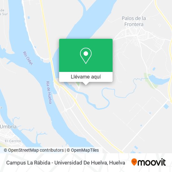 Mapa Campus La Rábida - Universidad De Huelva