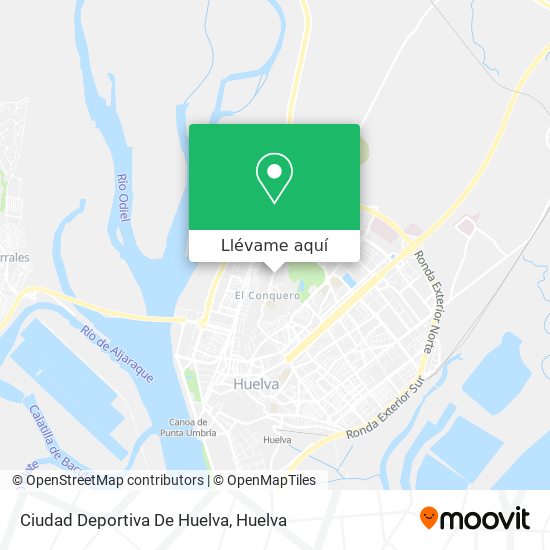 Mapa Ciudad Deportiva De Huelva
