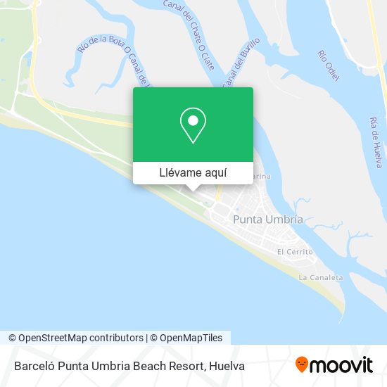 Mapa Barceló Punta Umbria Beach Resort
