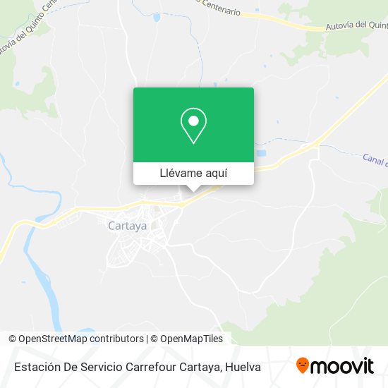 Mapa Estación De Servicio Carrefour Cartaya