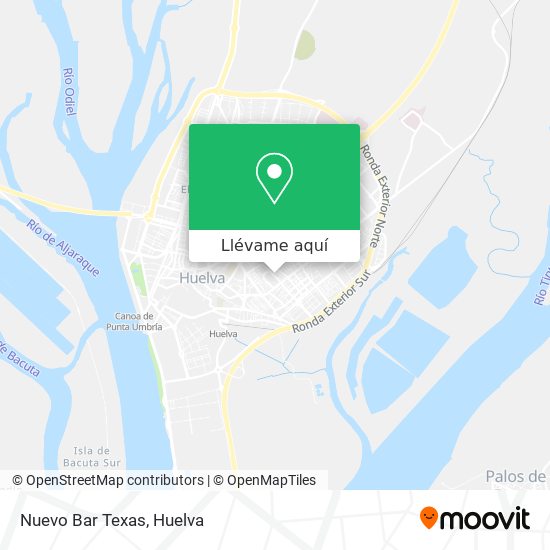 Mapa Nuevo Bar Texas