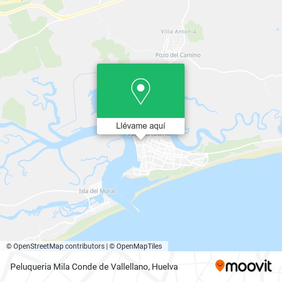 Mapa Peluqueria Mila Conde de Vallellano