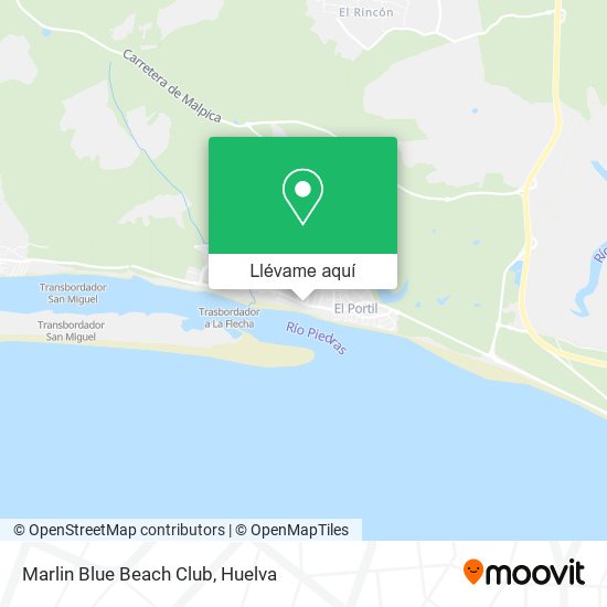 Mapa Marlin Blue Beach Club