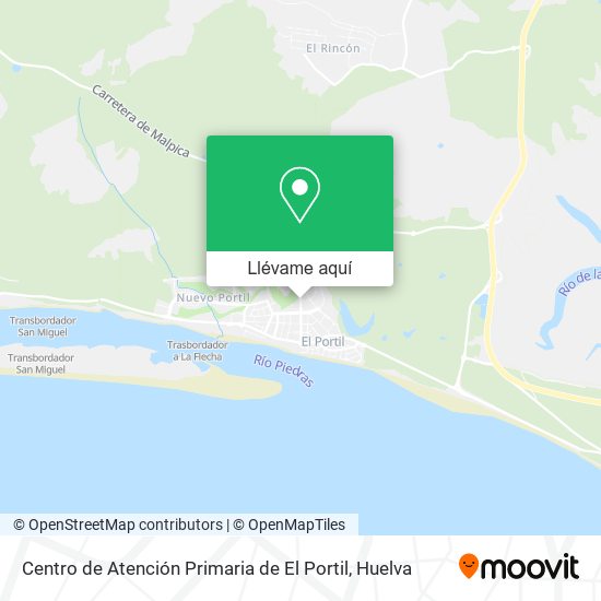 Mapa Centro de Atención Primaria de El Portil