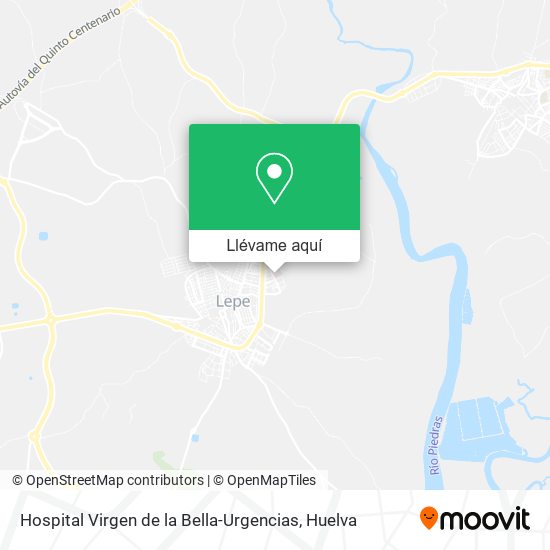 Mapa Hospital Virgen de la Bella-Urgencias