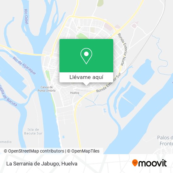 Mapa La Serrania de Jabugo