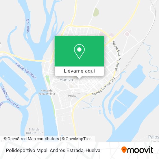 Mapa Polideportivo Mpal. Andrés Estrada