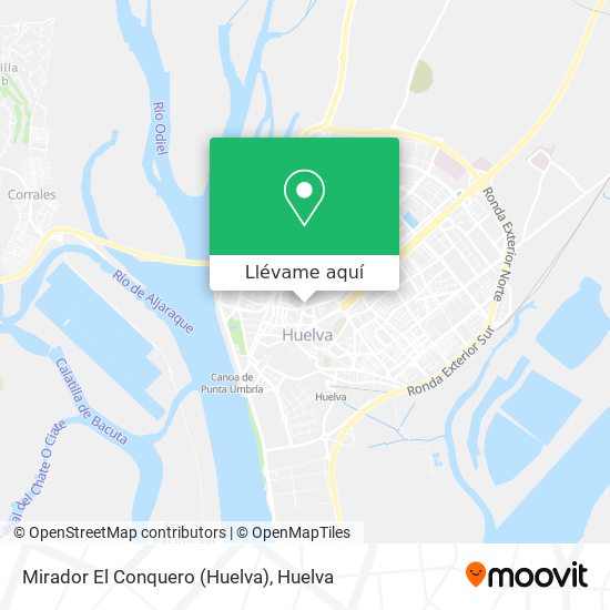 Mapa Mirador El Conquero (Huelva)