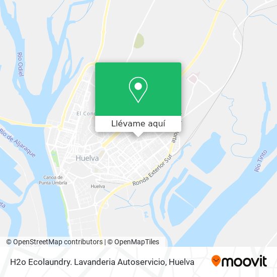 Mapa H2o Ecolaundry. Lavanderia Autoservicio