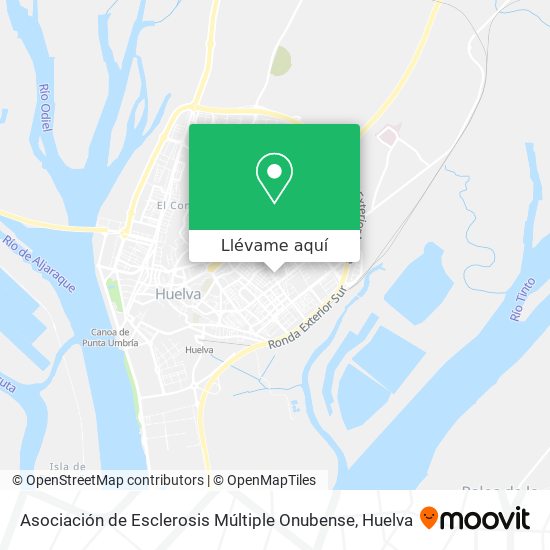 Mapa Asociación de Esclerosis Múltiple Onubense