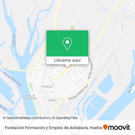 Mapa Fundación Formación y Empleo de Andalucía
