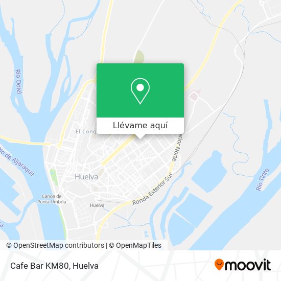 Mapa Cafe Bar KM80