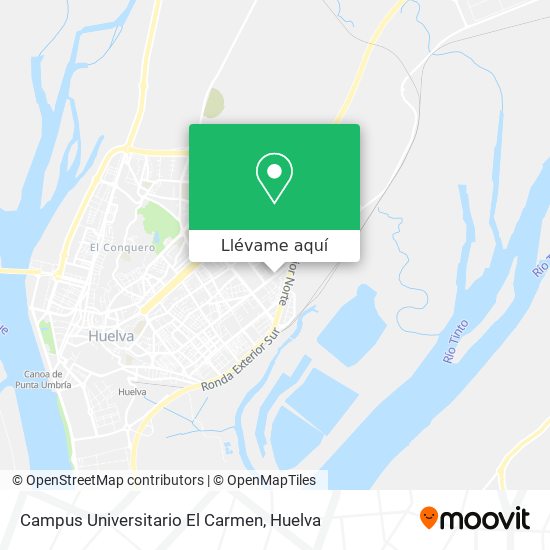 Mapa Campus Universitario El Carmen