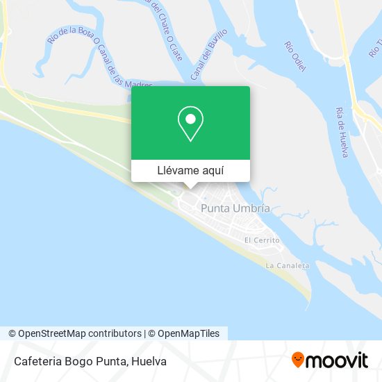 Mapa Cafeteria Bogo Punta