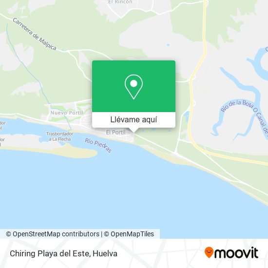 Mapa Chiring Playa del Este