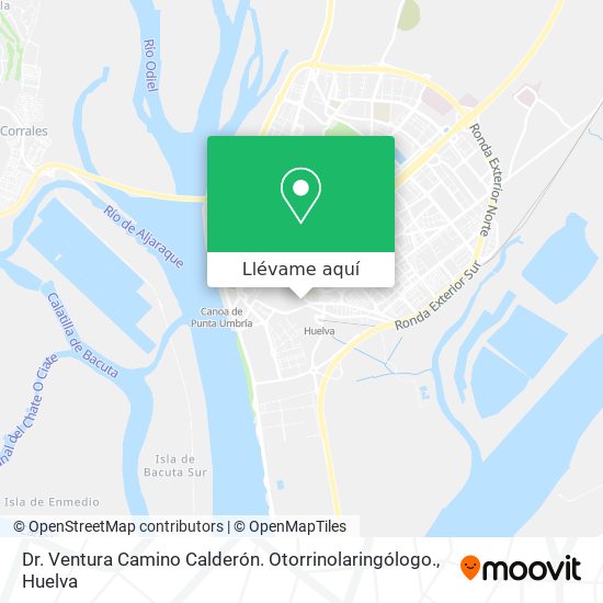 Mapa Dr. Ventura Camino Calderón. Otorrinolaringólogo.