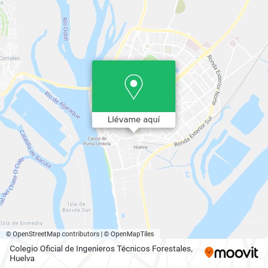 Mapa Colegio Oficial de Ingenieros Técnicos Forestales