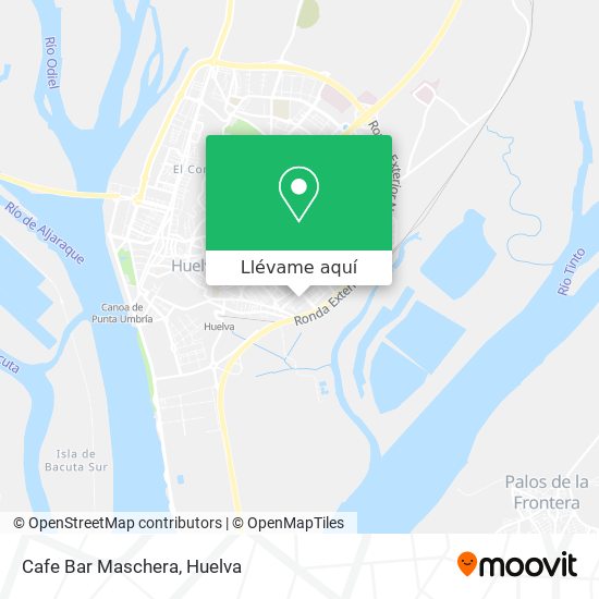 Mapa Cafe Bar Maschera