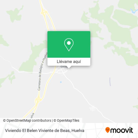 Mapa Viviendo El Belen Viviente de Beas