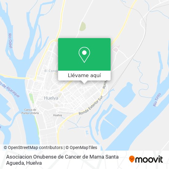 Mapa Asociacion Onubense de Cancer de Mama Santa Agueda