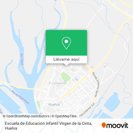 Mapa Escuela de Educación Infantil Virgen de la Cinta