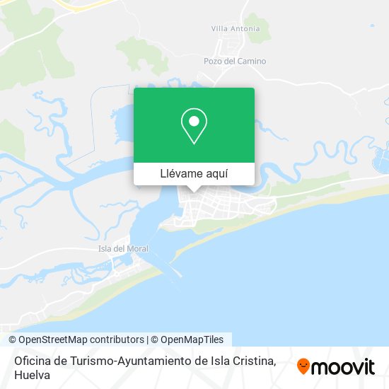 Mapa Oficina de Turismo-Ayuntamiento de Isla Cristina