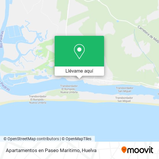 Mapa Apartamentos en Paseo Maritimo