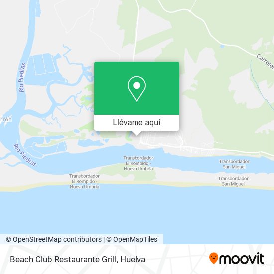 Mapa Beach Club Restaurante Grill