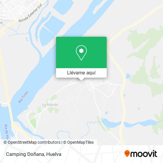 Mapa Camping Doñana